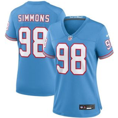 Sports Fan Apparel Nike Women's Jeffery Simmons Light Blue Tennessee Titans Oilers Throwback Alternate Game Player Jersey Light Blue