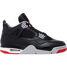 Black - Men Sneakers Nike Air Jordan 4 Retro M - Black/Fire Red/Cement Grey/Summit White