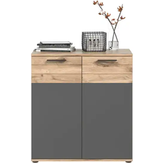 Corpus Mason Basalt Gray/Nox Oak Kommode 80x87cm