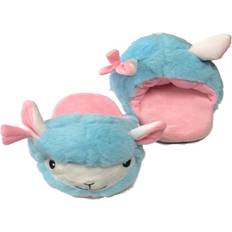 Slippers Royal Scuffs - Plush Blue/Pink Llama