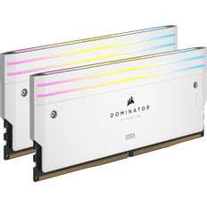 Corsair 6000 MHz - DDR5 RAM minne Corsair Dominator Titanium RGB White DDR5 6000MHz 2x24GB (CMP48GX5M2B6000C30W)