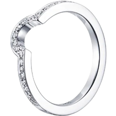 Efva Attling You & Me Threesome Ring - White Gold/Transparent