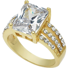 Charter Club Triple Row Ring - Gold/Transparent