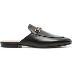 Low Shoes Gucci Princetown Leather Slipper - Black
