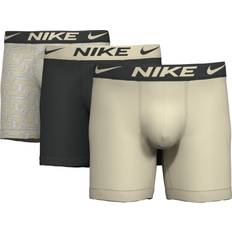 Nike Men Men's Underwear Nike Men's 3-Pk. Dri-Fit Essential Micro Boxer Briefs TECHGEN PRINT/ANTHRACITE/COCONUT MILK