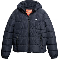 Golden - Herren Jacken Superdry Hooded Sports Puffer Jacket - Eclipse Navy