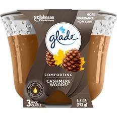 Scented Candles Glade Cashmere Woods, Fragrance Infused Essential Oils, Air