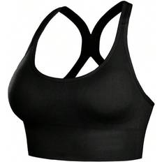 Shein Seamless Shockproof Sports Bra, Push-Up And Gathering For Running, Yoga, Back Beauty, Lightweight Section, Support And No Underwire