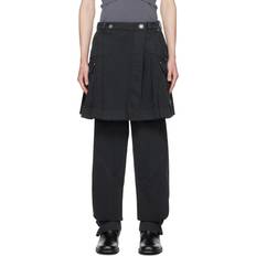 L - Men Skirts Dion Lee Cargo kilt washed_black