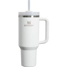 White stanley Stanley Quencher H2.0 FlowState Frost Travel Mug 40fl oz