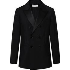 Ami Paris Men Blazers Ami Paris Black Mohair Wool Blend Blazer