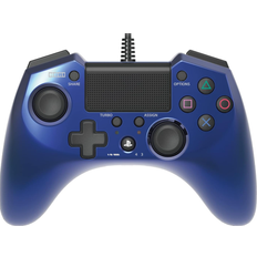 Gamepads Hori Pad 4 FPS Plus Wired Controller Gamepad for PS4 PS3 - Blue