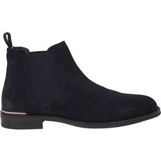 Blau - Herren Chelsea Boots Tommy Hilfiger Suede Round Toe - Desert Sky