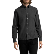 ASKET The Flannel Shirt - Charcoal Melange