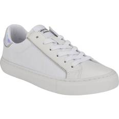 Calvin Klein Sneakers Calvin Klein Women's Charli Round Toe Casual Lace-Up Sneakers White, Black Multi