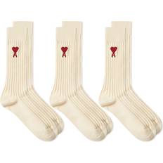 Ami Paris White Socks Ami Paris Set of cotton-blend socks white