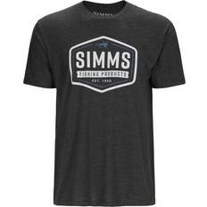 Simms Fly Patch Short-Sleeve T-Shirt for Men Charcoal Heather