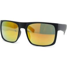 SA106 Rectangular Sunglasses Black/Orange