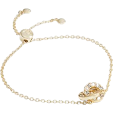 Pearl Bracelets Coach Interlocking Open Circle Slider Bracelet - Gold/Pearl/Transparent