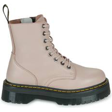 Dr. Martens Jadon III Boot Pisa Leather Platforms - Parchment Beige