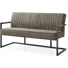 Wolf Möbel Bench With Armrest Brown Sofa 160cm Zweisitzer