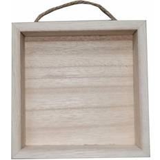 Interior Details 5” 5” Unfinished Wooden Shadow Box Picture Make Market Ready-to-Finish Memory Box Display Case