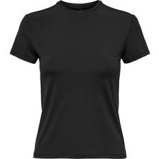 Only EA Short Sleeves O-Neck Top - Black