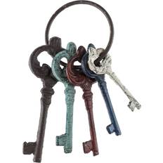 Everydecor Colorful Cast Iron Key Ring - Multicolour