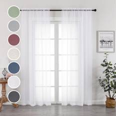 OWENIE Voile Fimly Sheer Drapes42x84"