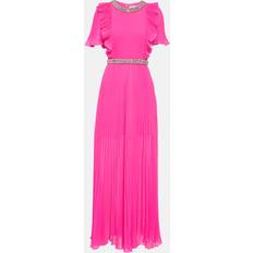 Long Dresses - Sportswear Garment Self-Portrait Pink Chiffon Diamante Maxi Dress