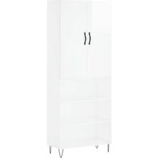 vidaXL Tall White High Gloss Lagerschrank 96.5x180cm 2Stk.