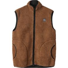 H2O Langli Pile Waist Coat - Bison Brown