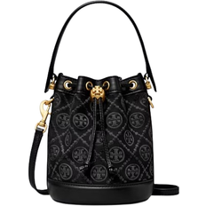 Tory Burch Mini T monogram Bucket Bag - Black