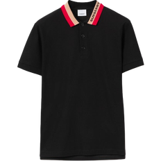 Burberry Men Tops Burberry Polo T-shirt - Black