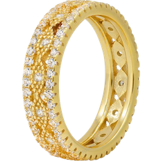 Kylie Harper Eternity Band Ring - Gold/Transparent