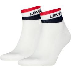 Levi's Sokker Levi's Levis Strømper 2P Mid Cut Stripe Socks Hvit 43/46