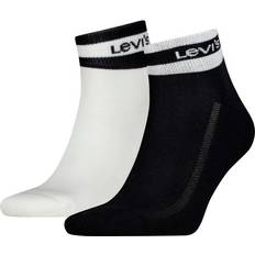 Levi's Sokker Levi's Levis Strømper 2P Mid Cut Stripe Socks Svart/Hvit 39/42
