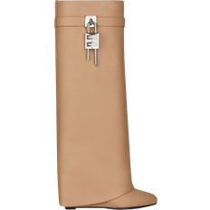 Beige - Women High Boots Givenchy Shark Lock - Beige