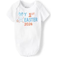 The Children's Place Baby First Easter Graphic Bodysuit - White