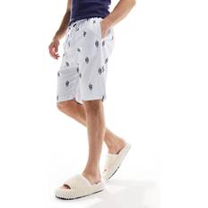 Polo Ralph Lauren Weiß Shorts Polo Ralph Lauren Pyjamahose weiss