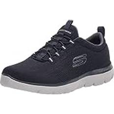 Low Shoes Skechers Herren Summits Louvin Loafer, Navy, Weit