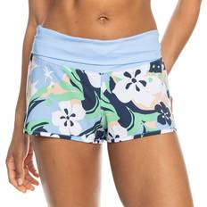 Blue - Women Swimming Trunks Roxy Women's Endless Summer Printed Boardshorts, Medium, Vintage