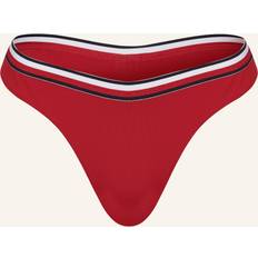 Tommy Hilfiger Damen Bikinis Tommy Hilfiger Bikini-Hose mit elastischem Logo-Bund in Rot, Größe