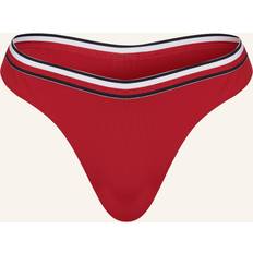 Rot Bikinihosen Tommy Hilfiger Bikini-Hose mit elastischem Logo-Bund in Rot, Größe