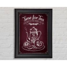 Marlow Home Co. Time For Tea Black Bild 42x29.7cm