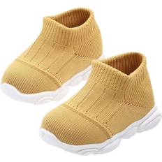 Indoor Shoes Baby First Walkers Shoes Toddler Boy Girls Non Slip Indoor Slipper Infants Breathable Elastic Sock Shoes Soft Sole Knitted Slip-on Sneakers