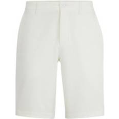 Hugo Boss White Shorts Hugo Boss Men's Water-Repellent Slim-Fit Shorts White