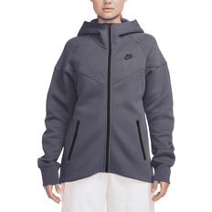 Nike Women's Sportswear Tech Fleece Windrunner Full Zip Hoodie - Grey/Black