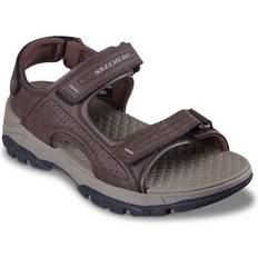 Sandals Skechers Men's Tresmen-Garo Open Toe Water Sandal Fisherman, Chocolate, Wide