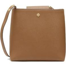 Tory Burch Women Bucket Bags Tory Burch Emerson Womens Saffiano Leather Bucket Bag Moose